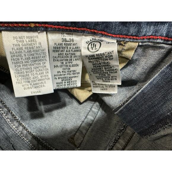 Bulwark FR Boot Cut Jeans Men 38x36 Workwear Flame Resistant CAT2 Cowboy Western - Picture 4 of 12